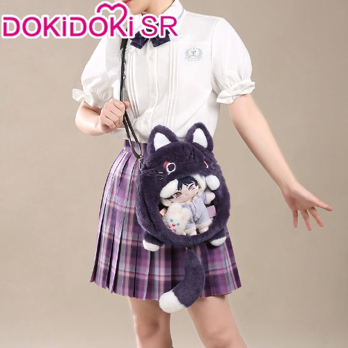 DokiDoki-SR Game Genshin Impact Cosplay Scaramouche / Zhongli / Tartaglia / Wanderer / Hutao / Xiao / Klee Bag Childe Hu Tao Plush Cute | Wanderer Bag