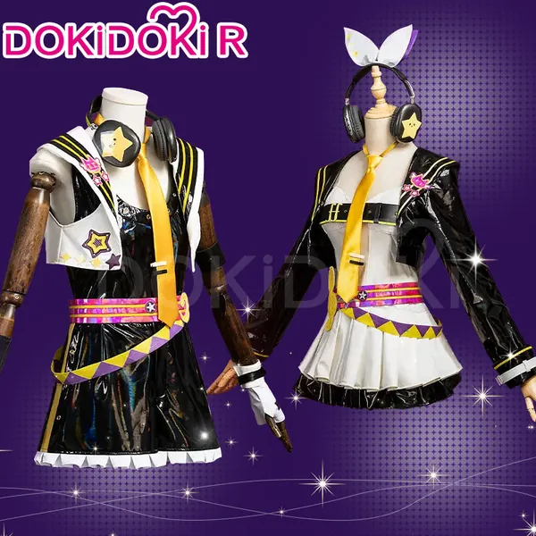 【Size XS-3XL】Dokidoki-R Vsinger × Muse Dash Cosplay Kagamine Rinn / Kagamine Lenn Costume