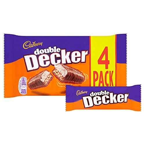 Cadbury Double Decker. The Double Filling Bar Multipack contains 4 by 40g Double Decker Chocolate Cereal Bars. Single Multipack 160g.