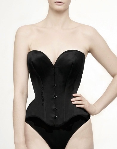 Kora Silk Satin Corset | Corsetorium