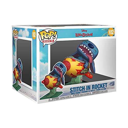 Funko POP Pop! Rides: Lilo & Stitch - Stitch in Rocket, Multicolor, Standard - Multicolor - Standard