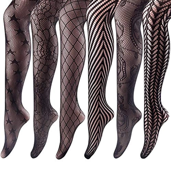 KUUQA Fishnets Stockings High Tights Mesh Stockings Pantyhose for Women