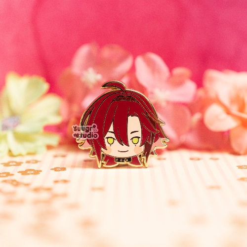 Genshin Impact Shikanoin Heizou & Kuki Shinobu Hard Enamel Pin - Heizou / [A Grade] / Locking Clasp