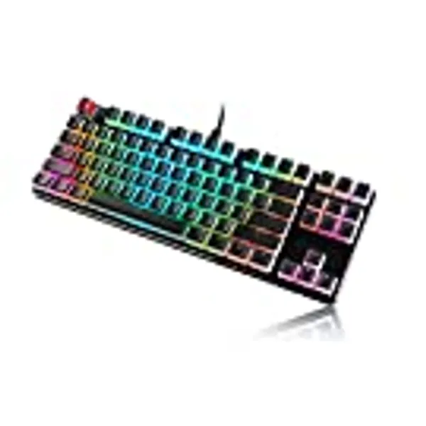 Glorious Aura Keycaps for Mechanical Keyboards - PBT, Pudding, Double Shot, Black, Standard Layout | 104 Key, TKL, Compact Compatible (G-104-AURA)