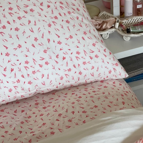 Pink Irem Muslin Sheet Set | Twin USA/Canada
