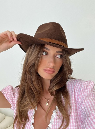 Country Girl Cowboy Hat Brown | ONE SIZE / Brown