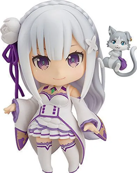 Re:Zero kara Hajimeru Isekai Seikatsu - Emilia - Puck - Nendoroid #751 (Good Smile Company) - Brand New