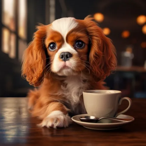 A cup of coffee for me and a puppuccino for my four-legged friend. What do you say?