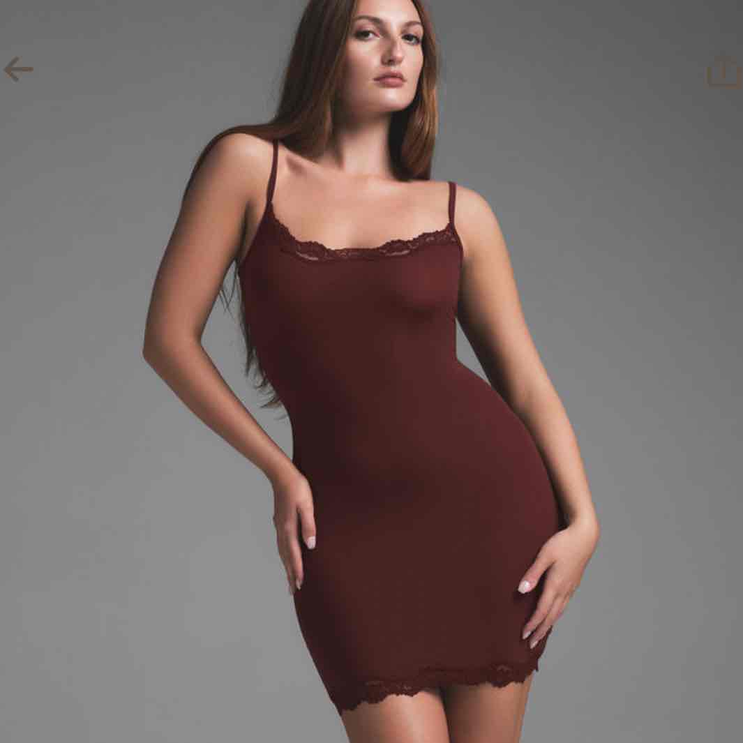 FITS EVERYBODY LACE SLIP DRESS | OXBLOOD