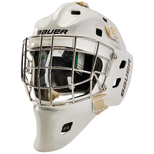 Bauer NME ONE Senior Certified Goalie Mask Senior | White / SMALL