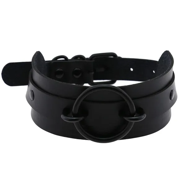 Black Ring Choker - Black