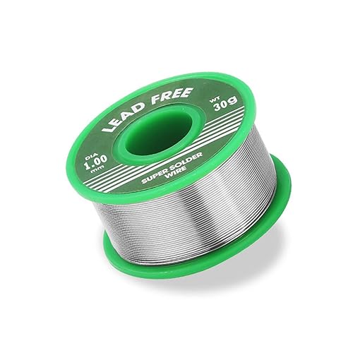 lumcov Alambre para Soldadura sin Plomo,Hilo de Soldadura Electronica,Cable de soldadura Estaño Cable Sn99.3% Cu0.7% para Soldadura Eléctrica y DYI