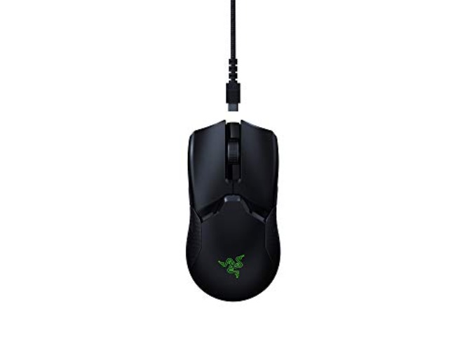 Razer Viper Ultimate - Beidhändige Esports-Gaming-Maus mit Drahtloser HyperSpeed-Technologie (Focus+ 20K Optischer Sensor, 74g Leicht, RGB Chroma) Schwarz - Viper Ultimate - Schwarz