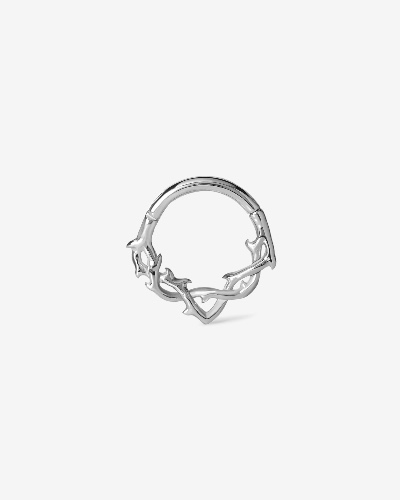 Bijoux de type Clicker élyséen | 1.2mm (16g) / 8mm / Silver