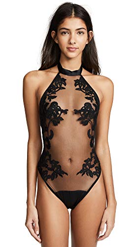 Thistle and Spire Women's Cornelia Thong Bodysuit - Small - Black