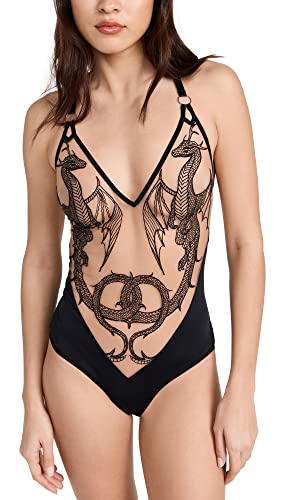 Thistle and Spire Women's Dracona Bodysuit - X-Small - Butterscotch/Black