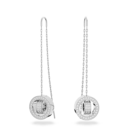 Swarovski Hollow Collection Drop Earrings - Rhodium