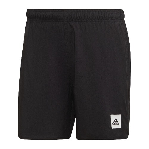 adidas Men's Short Length Solid Swim Shorts - Medium - Black