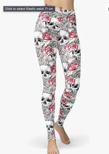 Skulls Halloween Leggings XS or S