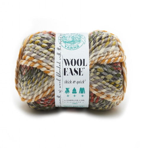 (1 Skein) Lion Brand Yarn Wool-Ease Thick & Quick Bulky, Coney Island