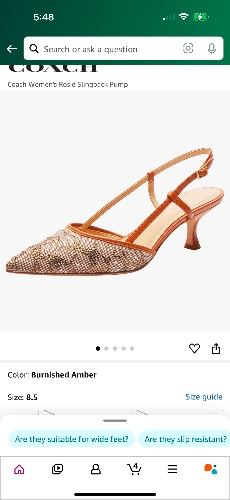 COACH® | Rosie Slingback In Crystal Signature Jacquard