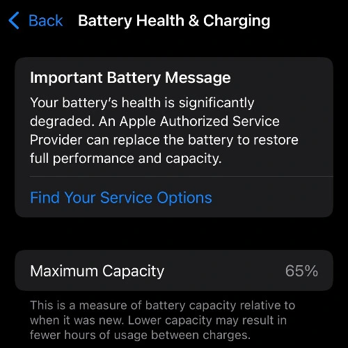 iPhone 13 mini battery replacement