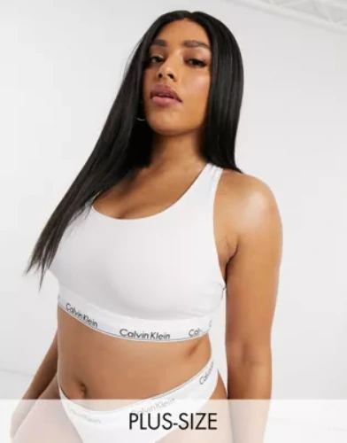Calvin Klein Cotton bralette in white