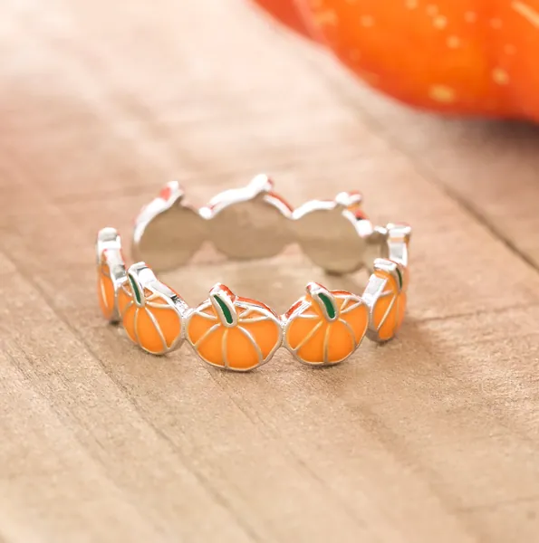 Tiny Pumpkin Ring, Minimalist Orange Pumpkin, Adjustable Ring, Fall Halloween Jewelry, Harvest Thanksgiving Celebration, Fall Gifts for Her