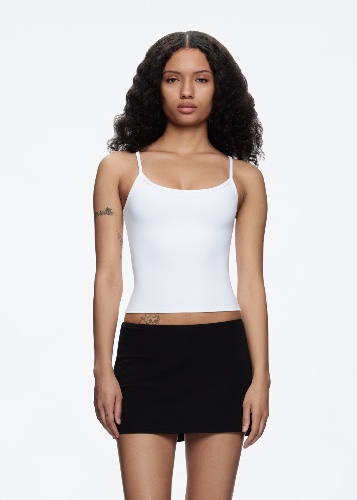 white tank top