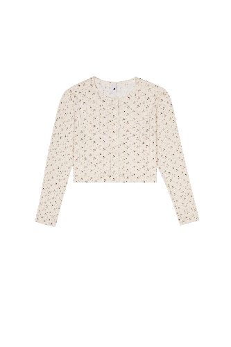 The Crop Cardi English Rose | XXS
