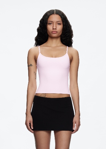 pink tank top