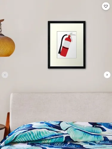 Fire Extinguisher | Framed Art Print