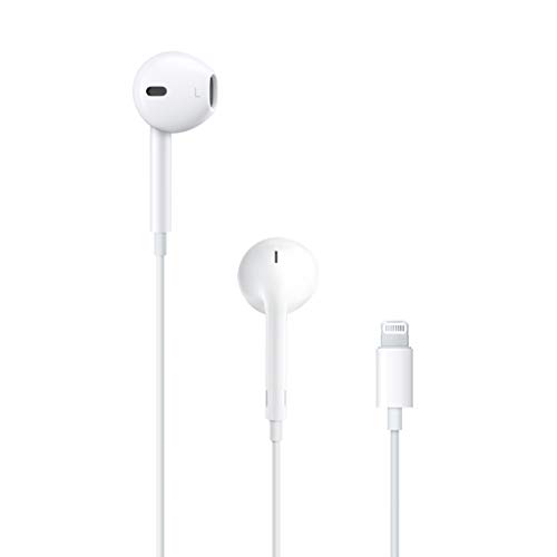 Apple EarPods Headphones with Lightning Connector, Wired Ear Buds for iPhone with Built-in Remote to Control Music, Phone Calls, and Volume - Lighting