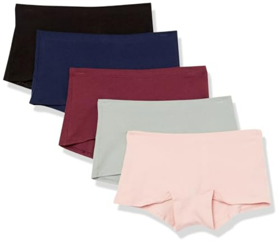 Victoria's Secret PINK Cotton Boyshort Panty Pack, Women's Underwear (XS-XXL) - Medium - Neutral