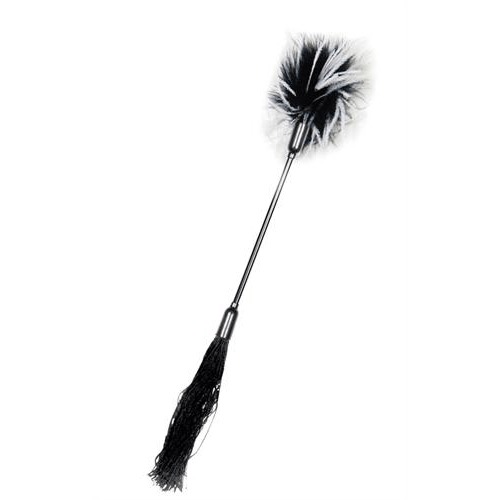 Sex & Mischief Whip + Tickler - Black