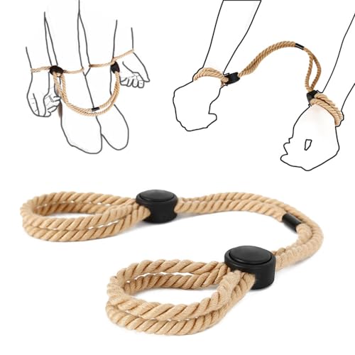 BDSM Sex Restraints Adjustable Bondage Rope,Adult Restraint Sex Rope BDSM Rope Sexy Handcuffs Leg Straps Slave Bondage for SM Beginner for Couple Bed Game Play