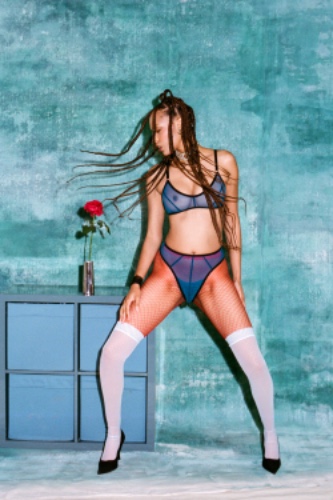 LEE BRA AND PANTY SET - TEAL | l / thong back