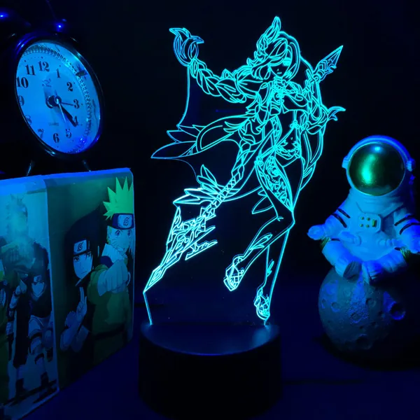 16 Colors Gesnhin Impact LED Light Genshin Desktop Lamp Cool Genshin Gifts - Shenhe