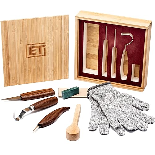 Elemental Tools 9pc Wood Carving Tools Set