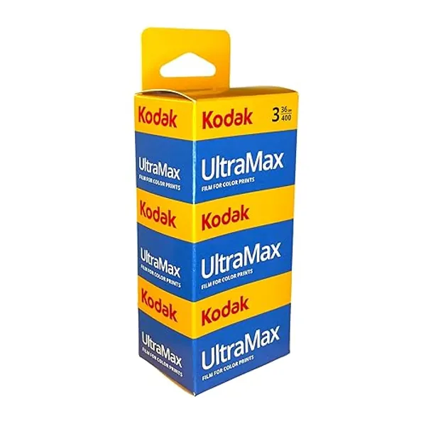 Kodak ultramax 400 35mm Film Kodak - 35 mm Film roll - Kodak 35mm Film roll - Kodak Film 35mm - Kodak 400 35mm Film 400 iso 35mm Film - Kodak 400 36 exp 3 Pack w/ 108 Digital Scans by Raw 135™