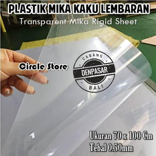 Plastik Mika Kaku Bening Lembar PVC Rigid Sheet 70x100cm 0.50mm - Transp Polos di Circle Store Denpasar | Tokopedia
