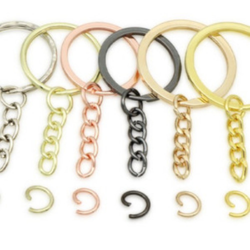 Ring Gantungan Kunci Gepeng Rantai 1pcs/lot - silver, 10 pcs di King Mobile | Tokopedia