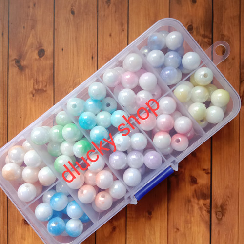 Mutiara ringan gradasi manik mote lubang tembus diameter 10 mm box di D LUCKY SHOOP | Tokopedia