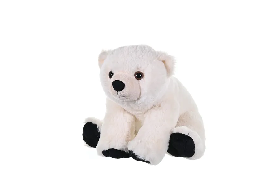 Wild Republic Polar Bear Baby, Stuffed Animal, Plush Toy, Gifts for Kids, Cuddlekins, 12"", Multi (10914)
