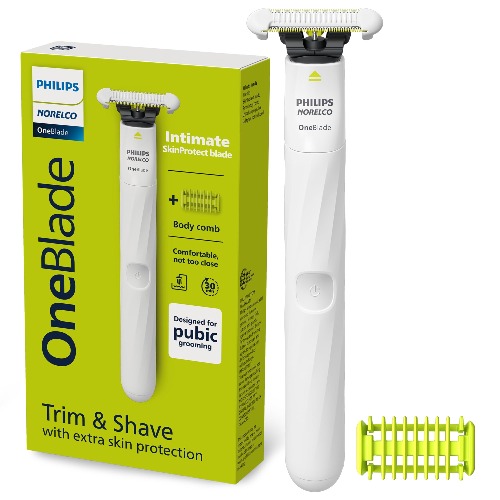 Philips Norelco OneBlade Unisex Samimi Kasık ve Kişisel Vücut Bakım ve Düzeltici, QP1924/70