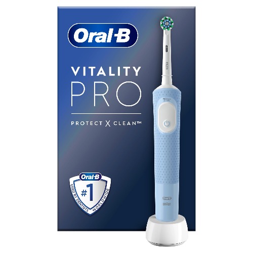 Oral-B Vitality Pro Mavi Elektrikli Diş Fırçası, 1 Diş Fırçası Başlığı, Braun Tasarımı