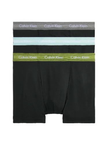 Calvin Klein 3'Lü Boxer Erkek - S - B- W/OLV BRC CROL GRY, GRY MIST WBS