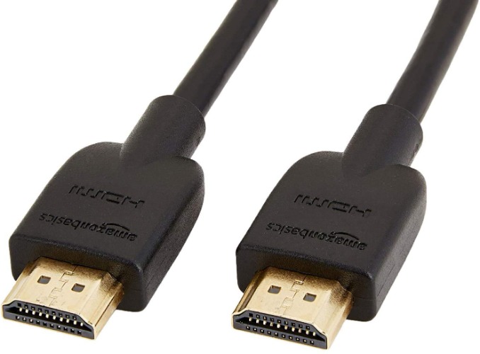 Amazon Basics High-Speed HDMI Cable (18 Gbps, 4K/60Hz) - 6 Feet, Pack of 2, Black - 2 Black 6 Feet