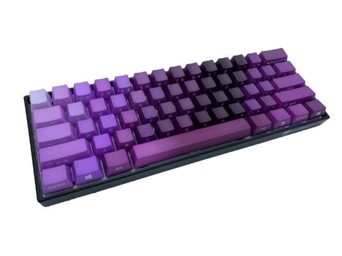 Hayabusa 60% Keyboard - Purple Fade | Kailh Bronze Speed Switch (Clicky)