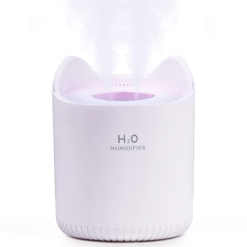 Humidifier for Bedroom Large Room, 4.5L Quiet and Top Fill Air Humidifier for Baby Home , Last up to 72Hrs with Night Light, Auto Shut-Off, (White) - 